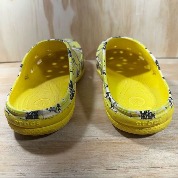 Crocs Vera Bradley Yellow and Black Butterfly Clogs Women’s Size 9 - Picture 6 of 8
